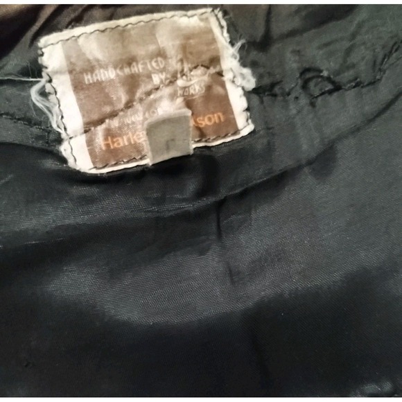 Vtg Harley Davidson Leather Biker Chain Vest Patch Pins Motorcycle - Picture 6 of 6